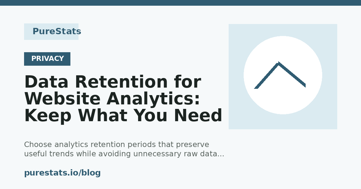 Data Retention for Website Analytics: Keep What You Need cover image