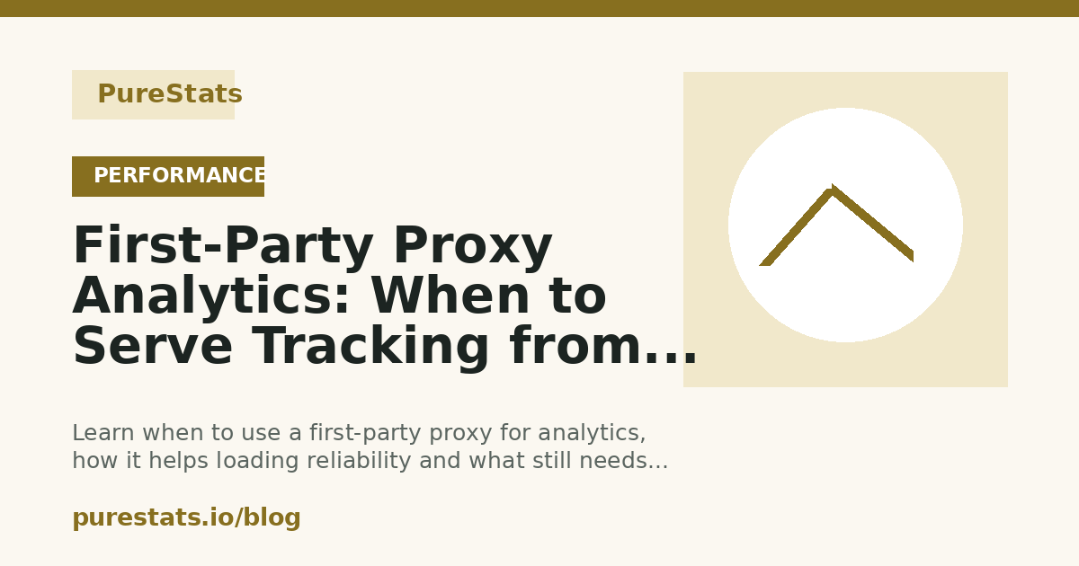 First-Party Proxy Analytics: When to Serve Tracking from Your Domain cover image