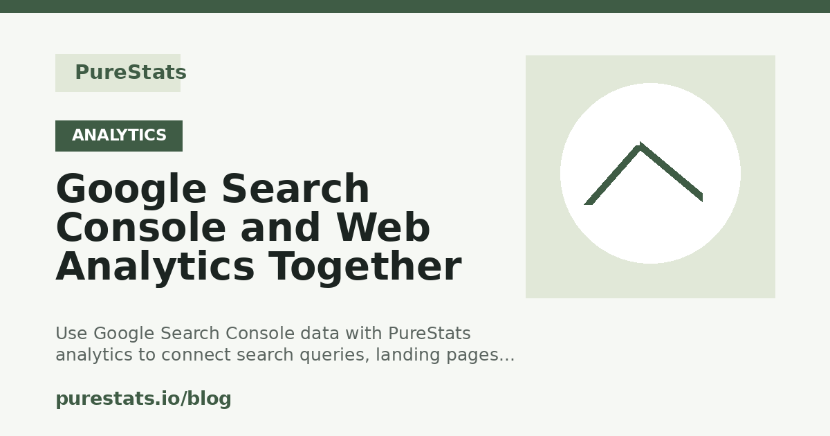Google Search Console and Web Analytics Together cover image