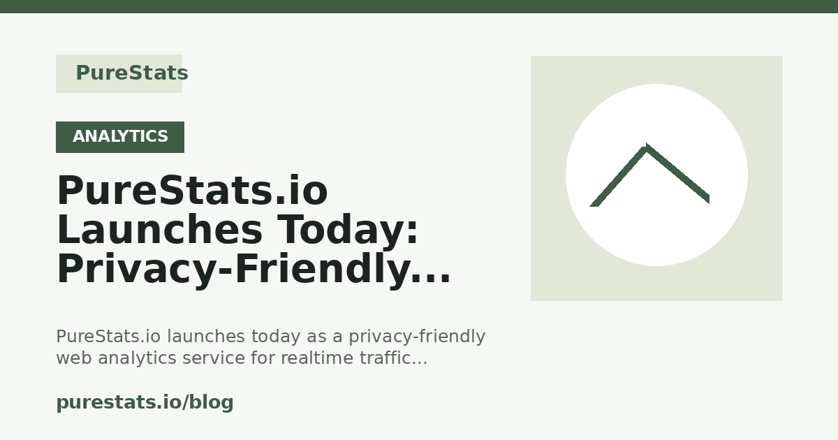 PureStats.io launch announcement cover image